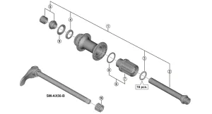 Shimano FH-MT400B Boss