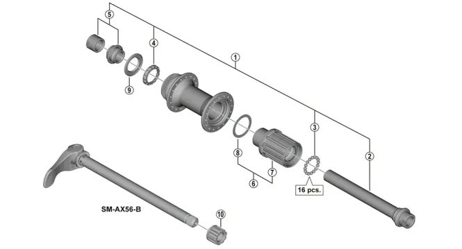 Hovedbilde Shimano FH-MT400B Boss